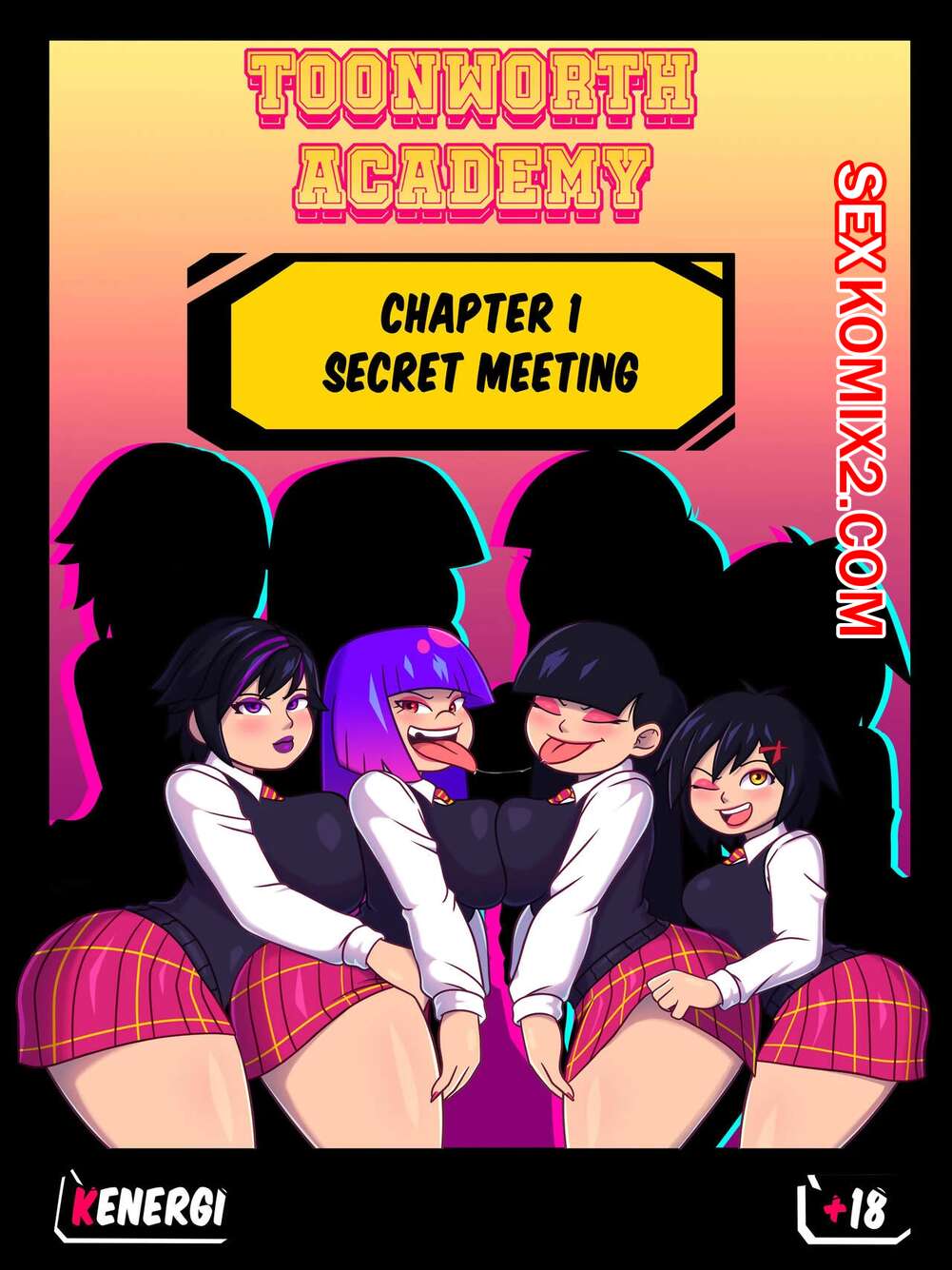 Порно комикс Академия Тунворт. Toonworth Academy. Kenergi