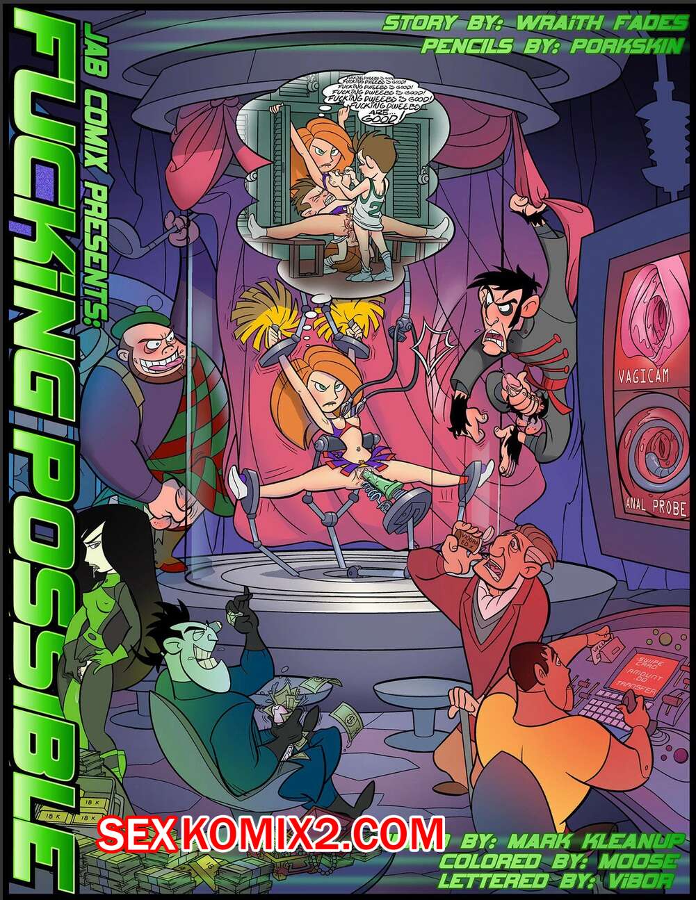 Порно комикс Ким. Трах на пять с плюсом. Часть 2. Fucking Possible. JABComix