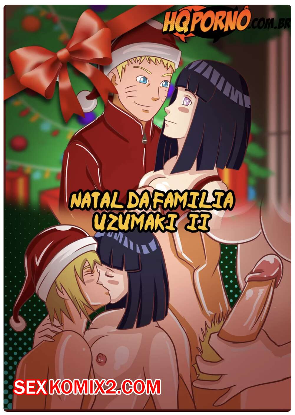 Порно комикс Наруто. Рождество семьи Узумаки. Часть 2. Natal da familia Uzumaki. HQPorno