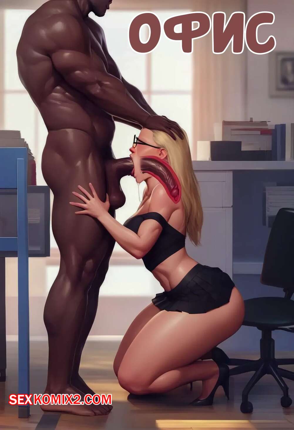 Порно комикс Офис. The Office. Hoodsville