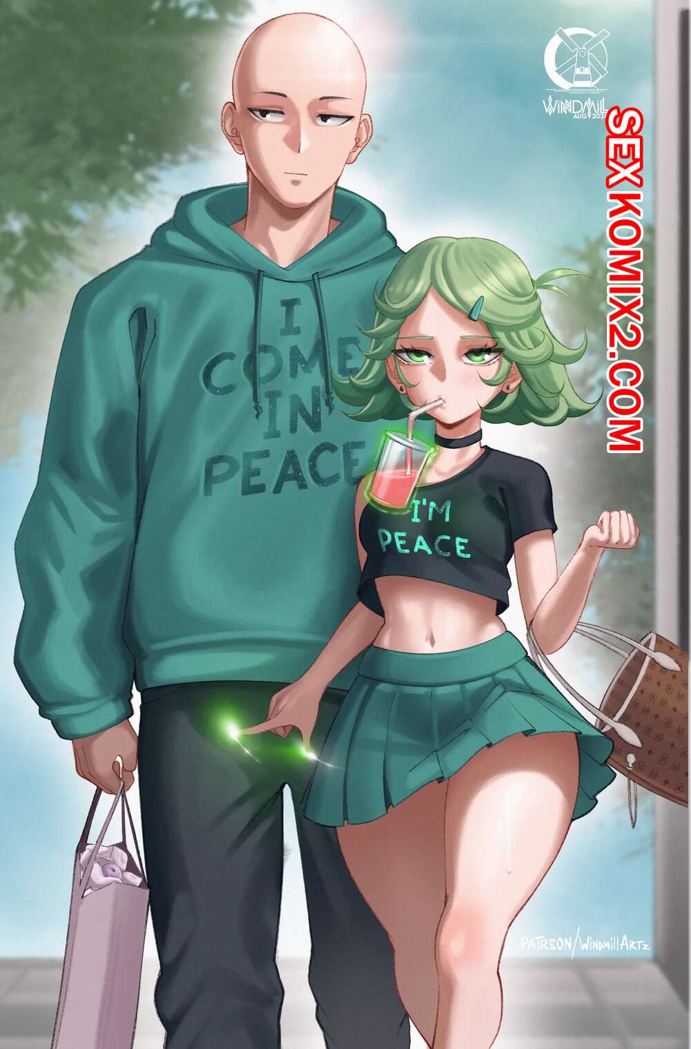 Порно комикс One Punch Man. Первое спаривание Тацумаки. Tatsumaki First Mating Press. windmill