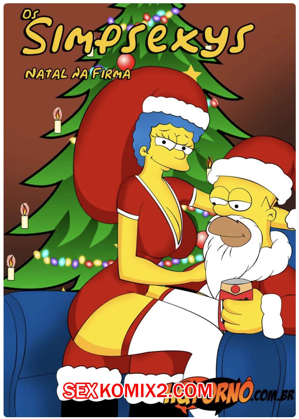 Порно комикс Симпсексы. Часть 9. Рождество в фирме. Os Simpsexys. HQPorno