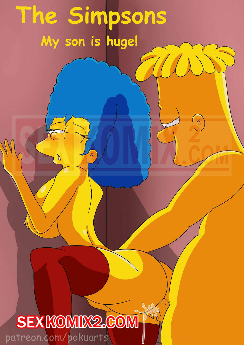 Порно комикс Симпсоны. У моего сын огромен. The Simpsonss My Son is Huge. Pokuarts