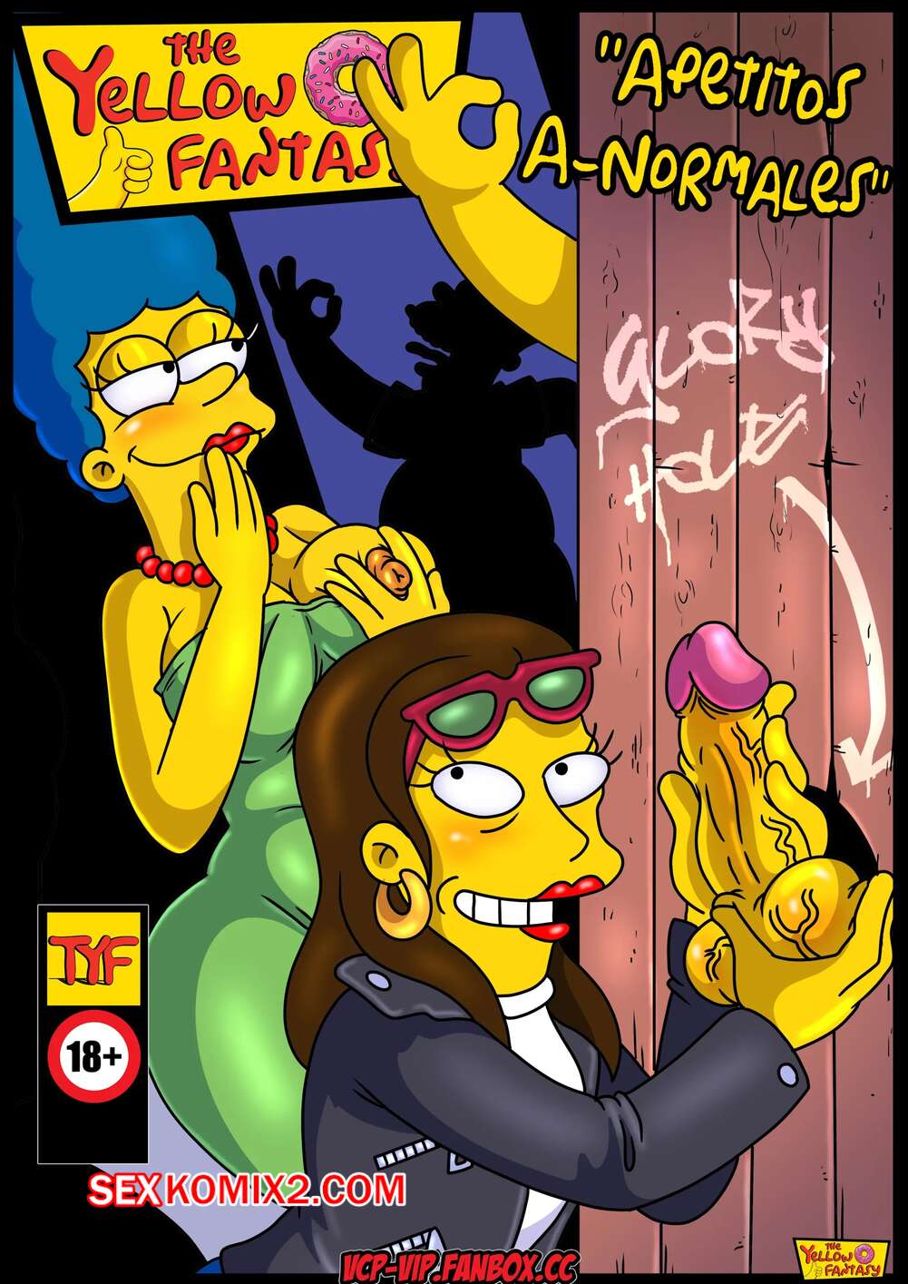Порно комикс Симпсоны. Желтая фантазия. Ненормальный аппетит. Apetitos Anormales. VCP