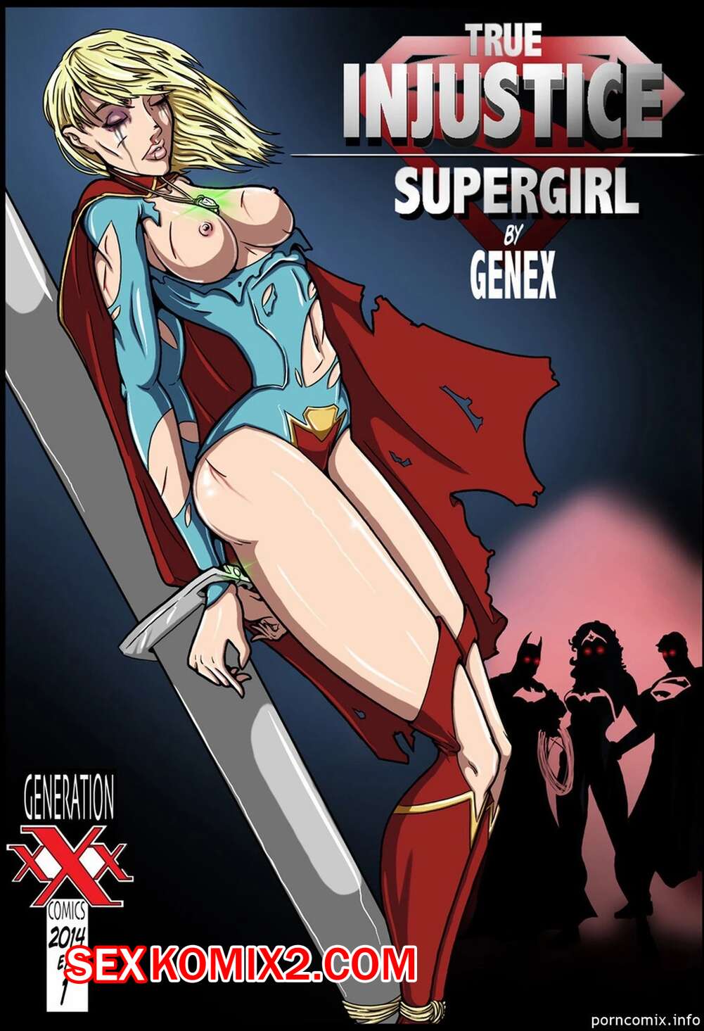 Порно комикс Супергерл. Настоящая несправедливость. Часть 1. True Injustice. Genex